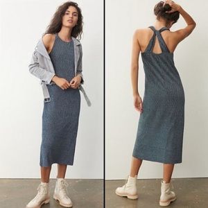 NWT Anthropologie Maeve Adrienne Twist Back Velvet Midi Dress XS